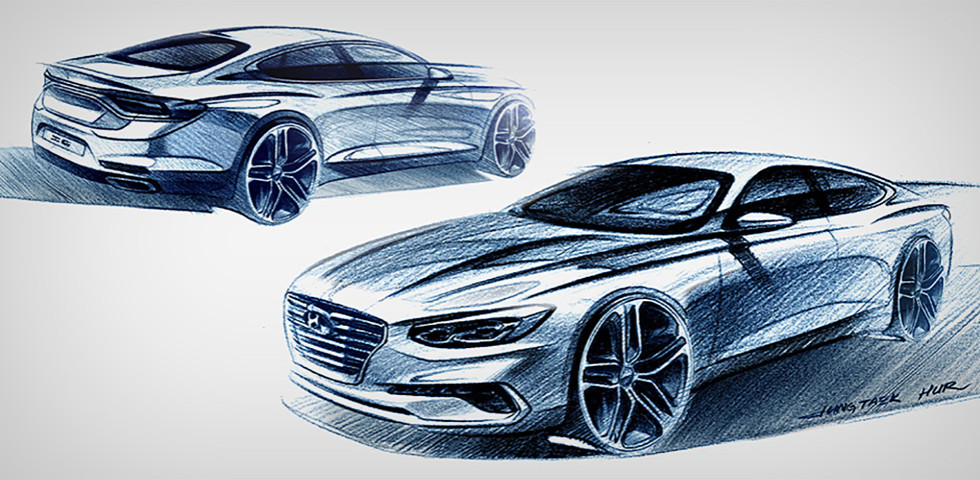 Hyundai показала первые изображения нового Azera/Grandeur