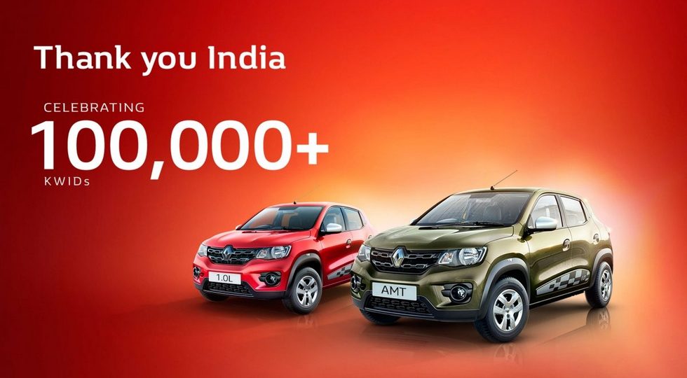 Более 100 000 хэтчбеков Renault Kwid продано в Индии Более 100 000 хэтчбеков Renault Kwid продано в Индии