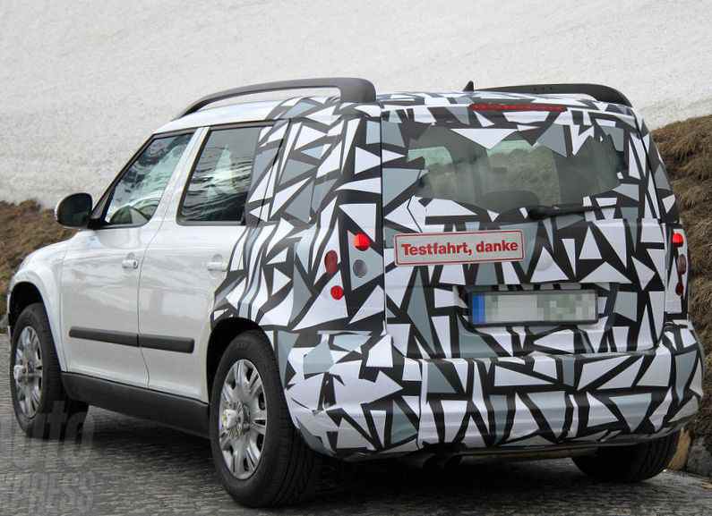 Новый Skoda Yeti 2013 на испытаниях (фото) Новый Skoda Yeti 2013 на испытаниях (фото)