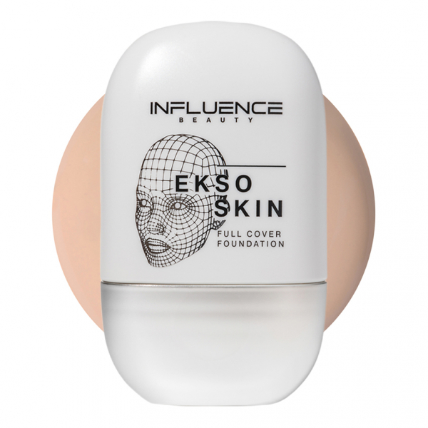 Основа тональная для лица `INFLUENCE BEAUTY` EKSO SKIN с высокой степенью покрытия тон 04 Medium dark